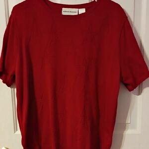 Alfred Dunner Red Ladies Sweater